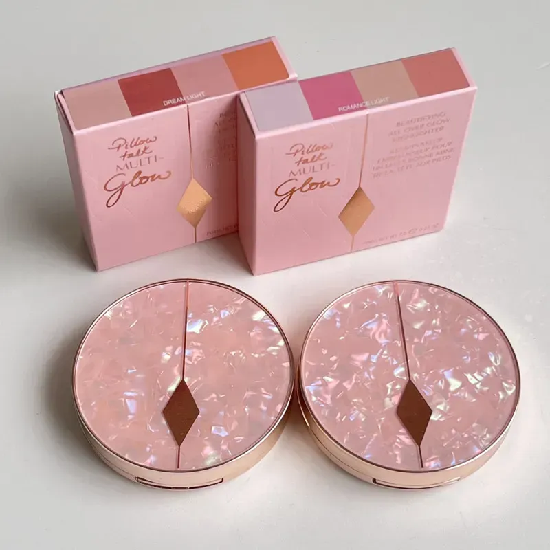2 Colors Pink Bronzers Highlighters Diamond Girl Face Makeup Highlighter 7g Dream Light Romance Light Long-Lasting Brighten Concealer Fast Ship