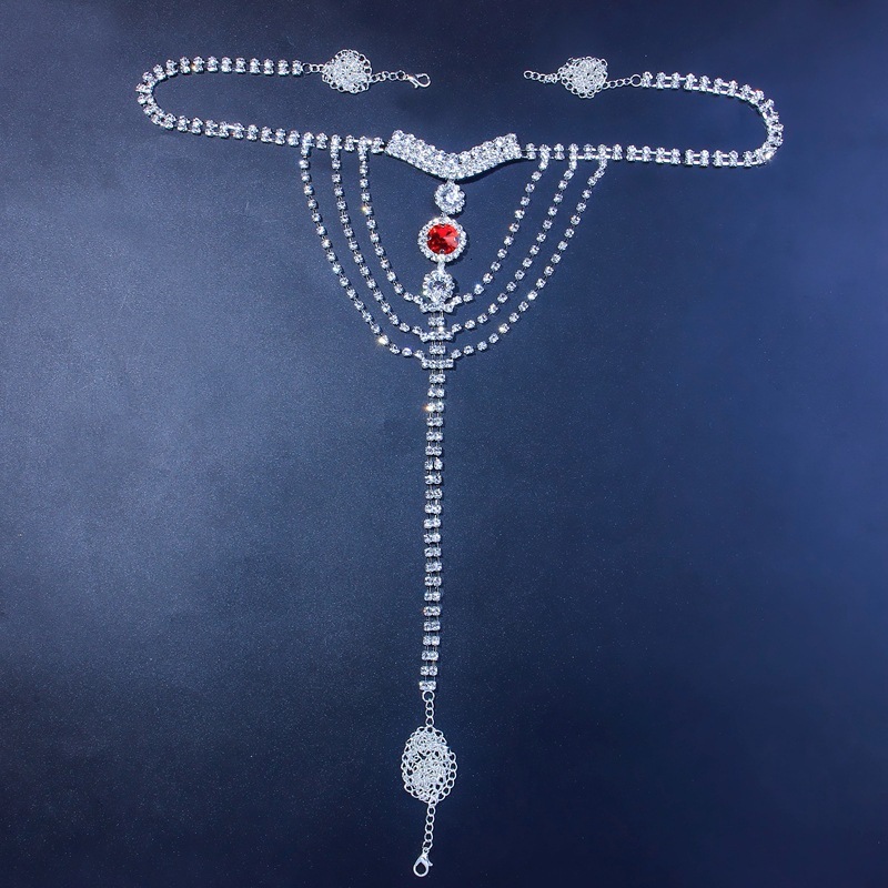New Arrival Iced out Moissanite Diamond Nipple Chain Body Chain Stylish Unique Women's Body Chain Decoration High Quality