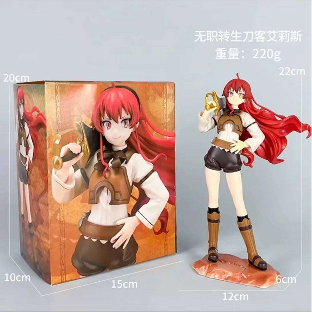 22CM Anime Mushoku Tensei Isekai Ittara Honki Dasu Eris Boreas Greyrat 1/8 Model Toy Gift Action Figure Doll PVC