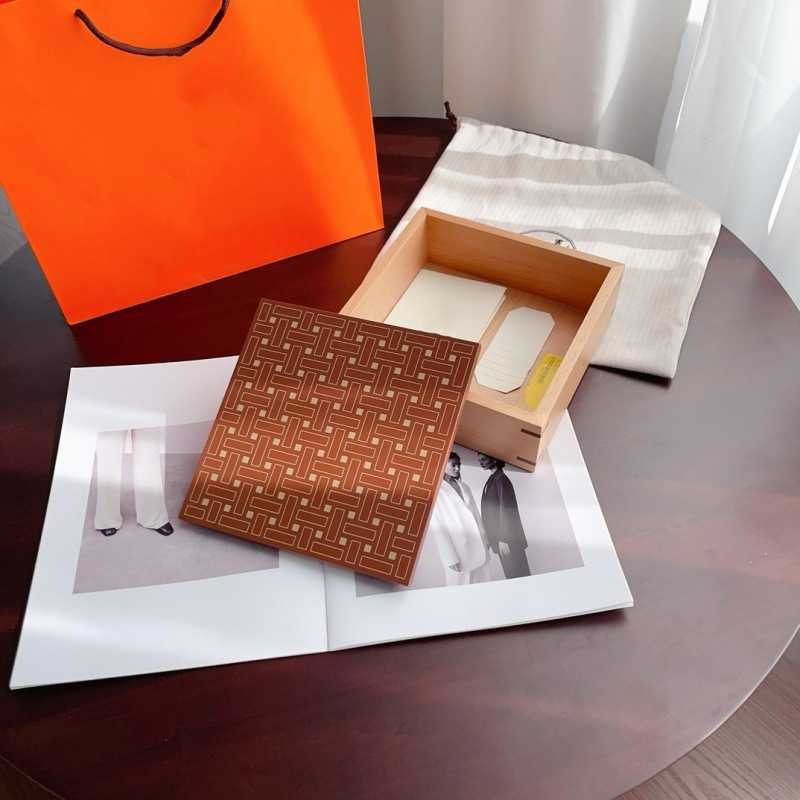 High Version Storage Box Mosaic Scarf Accessories Storage Box Orange Packaging Gift Box Bag