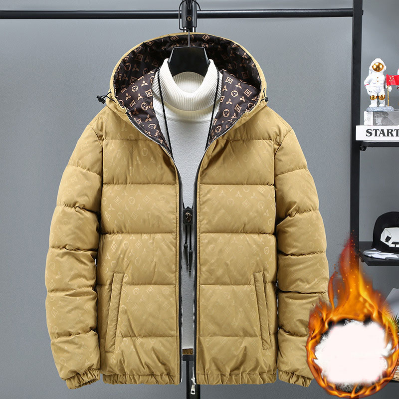 new Free shipping designer trendy brand cotton clothing for men in autumn and winter thickened mens trendy warm bread clothing cotton jacket