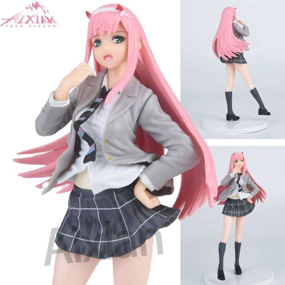 Aixlan 20cm Anime SEGA Zero Two DARLING in The FRANXX 02 National Team PVC Action Figure Collectible Model Toys Kid Gift