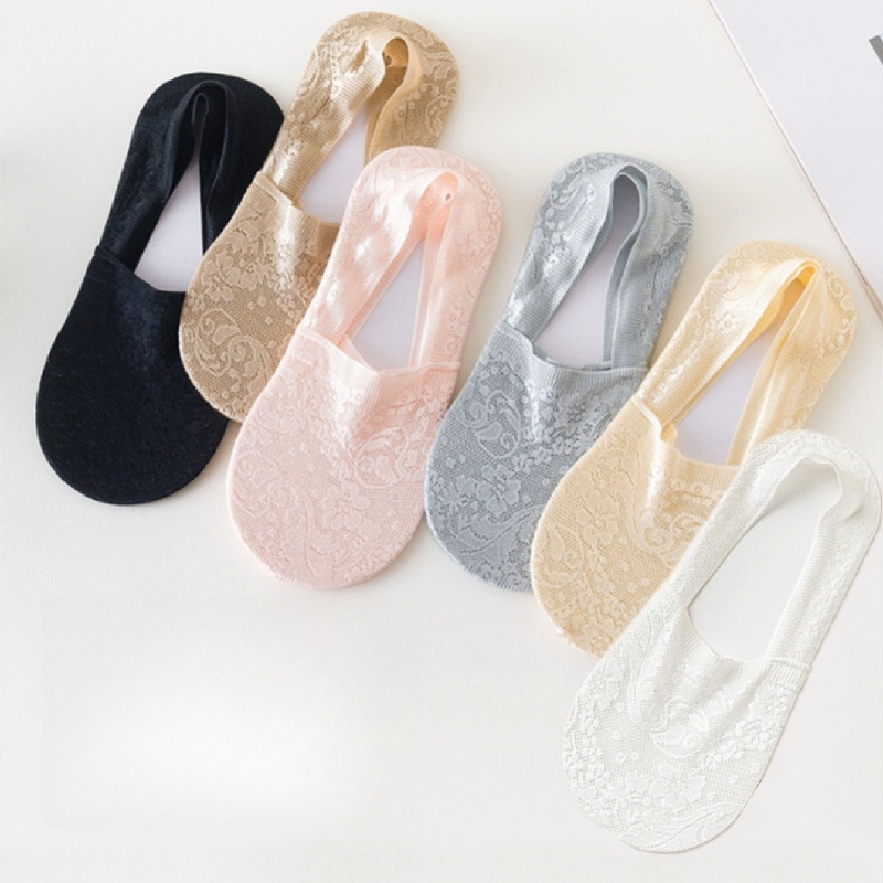 Pack of 6 No Show Big Head Jacquard Socks Business and Casual Women's Wear Heels quantity Socks quality