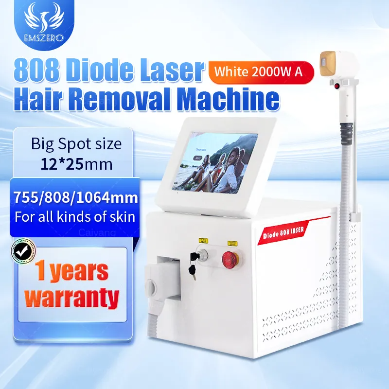 The Latest 808 Diode Hair Remover High Power Professional Three-Wavelength 755nm 808nm 1064nm Painless Hair Removal Efficient