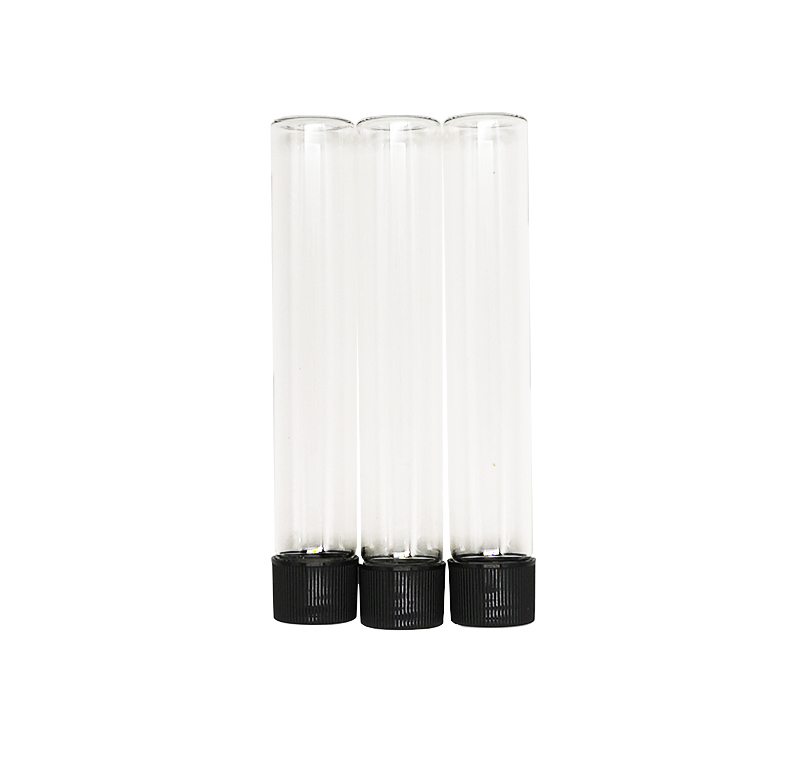 US Glass OEM Packaging Clear Glass Tubes Label Compatible Transparent Storage Bottles in Bulk Order