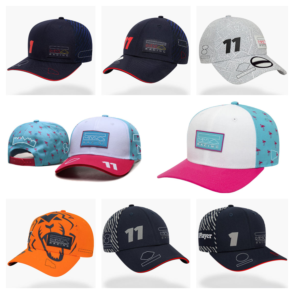 2024 New F1 Team Driver Hat Formula One casual racing baseball cap for men and women sports brand embroidery trend male fan hat summer F1 logo hat