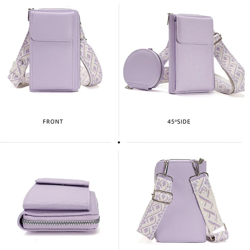Buylor Phone Bag PU Leather Cell Phone Bag Fashion Crossbody Bag er Ladies Shoulder Bag With Small Wallets 250717