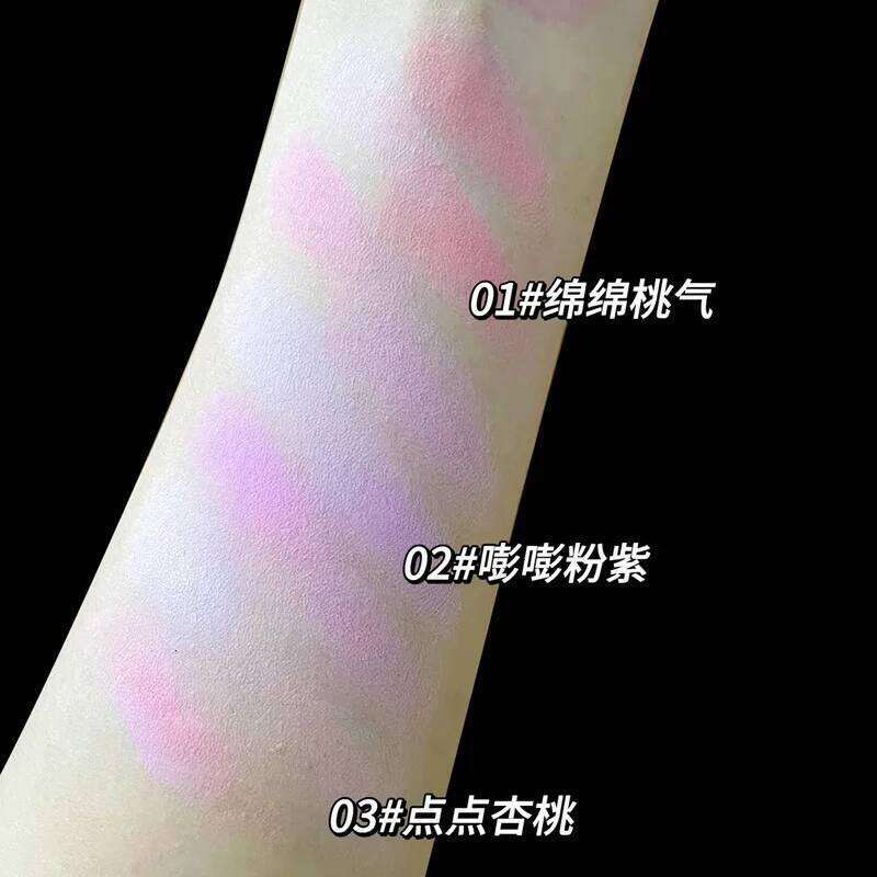 HERORANGE Blush Powder Four-Color Matte Nude Natural Color Low Saturation Delicate Easy To Apply Highlights Korean Makeup X250721