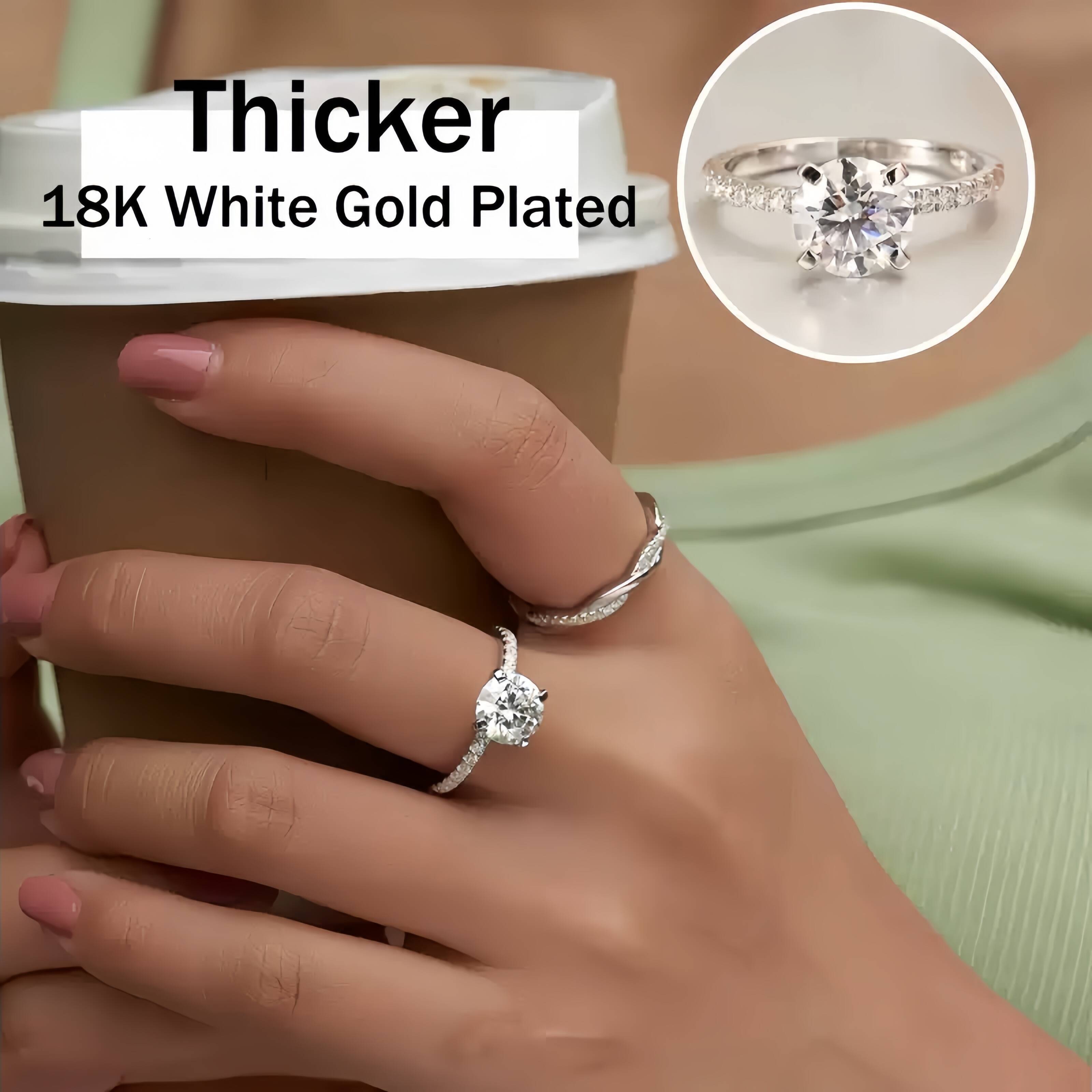 Certified 925 Sterling Silver Moissanite Rings for Engagement and Wedding-Stylish Jewelry