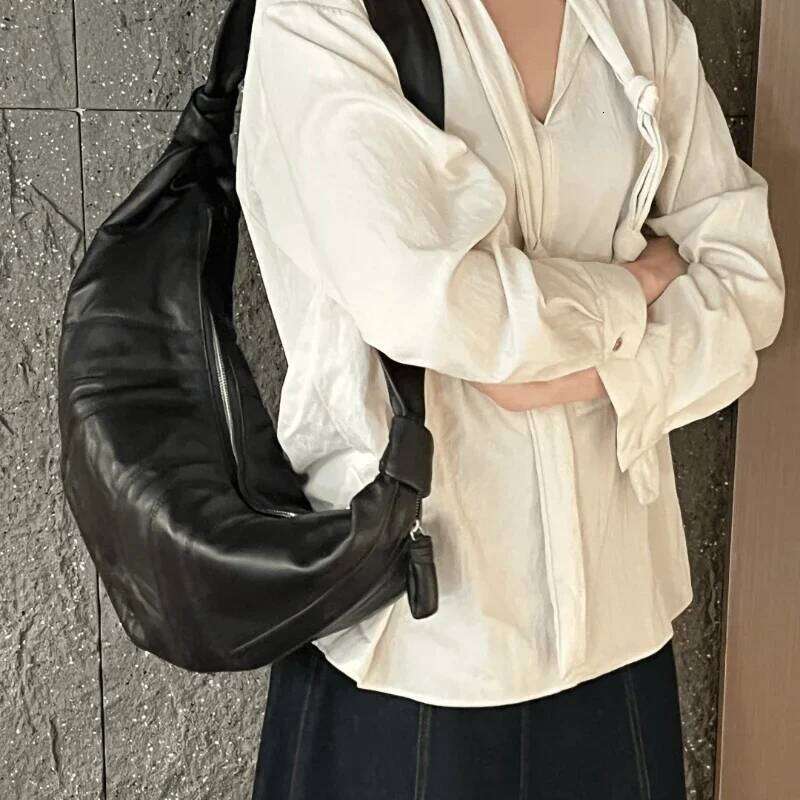 High Quality Tote Bags Designer Unisex Large Capacity Sheepskin Croissant Crossbody Women's Fashion Bag