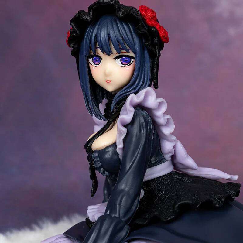 12cm My Dress-Up Darling Anime Action Figure - Black Maid Outfit Kitagawa Marin Shizuku Kuroe Figurine Collection Model Toy Gift