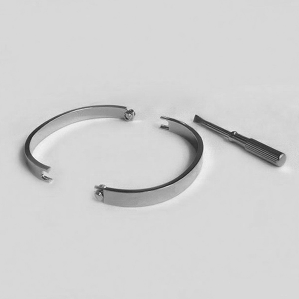 Bangle Classic Size 15-22# Screw Bracelet Bangle Designer For Women Men With Screwdriver Plated Gold High Polished Plane Cuff Bracelet 6MM W Jewelry Woman