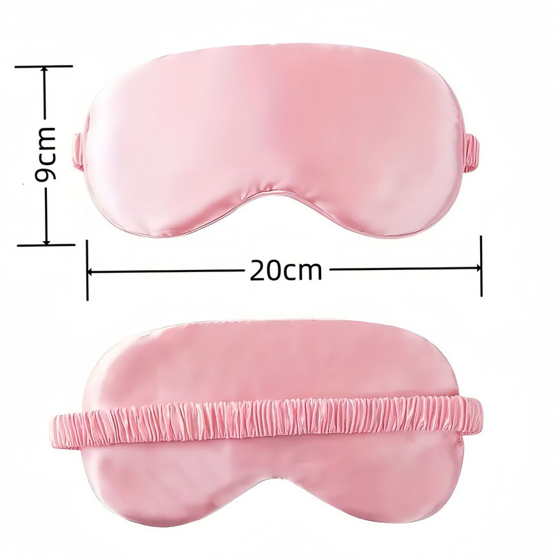 Pillowcase with Eye Mask and Hair Tie Set, Pillow Core Cover, Satin Scrunchie, Anti-Mite