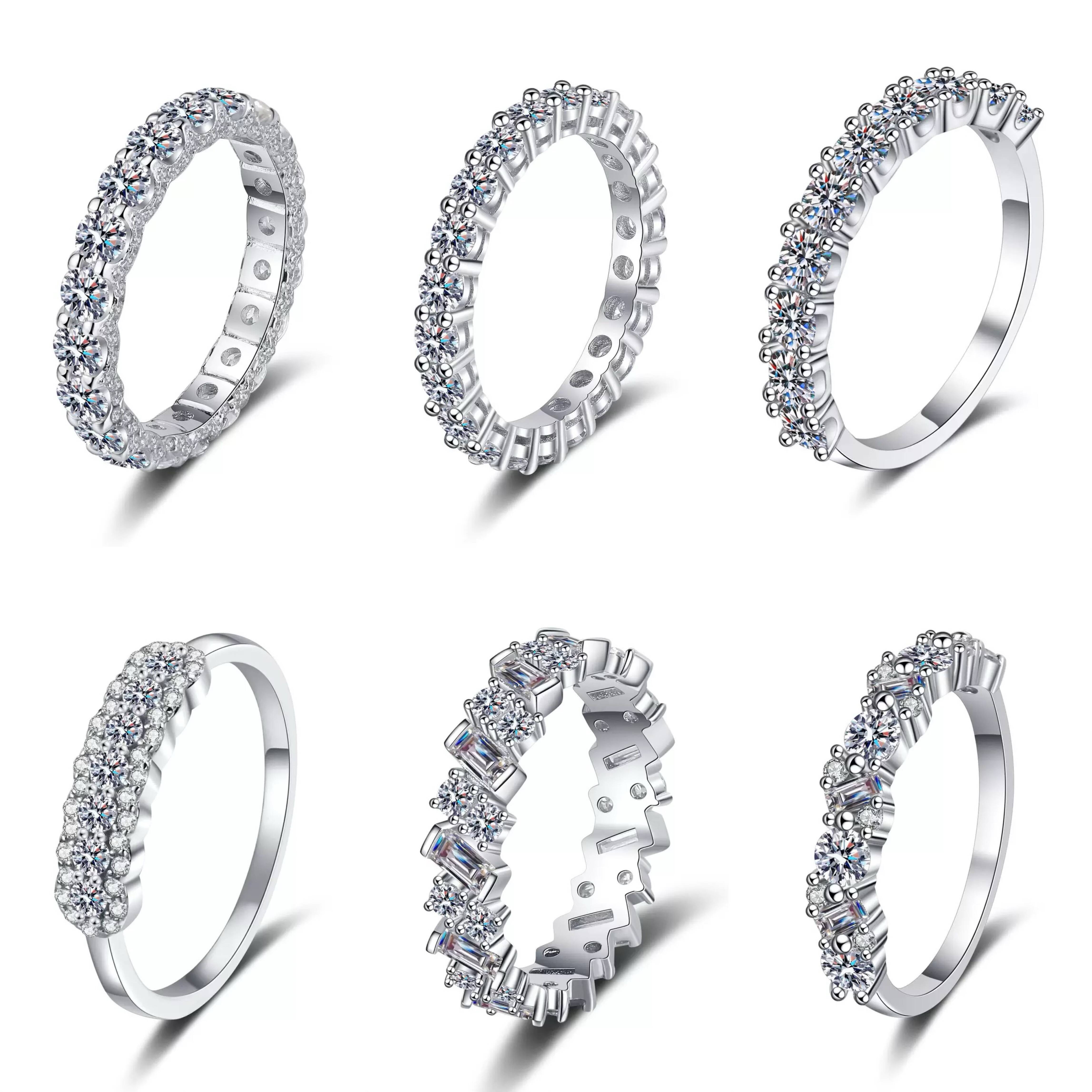 High Quality 925 Sterling Silver Gold Plated Moissanite Jewelry for Daily Wear Moissanite Ring for Women Engagement