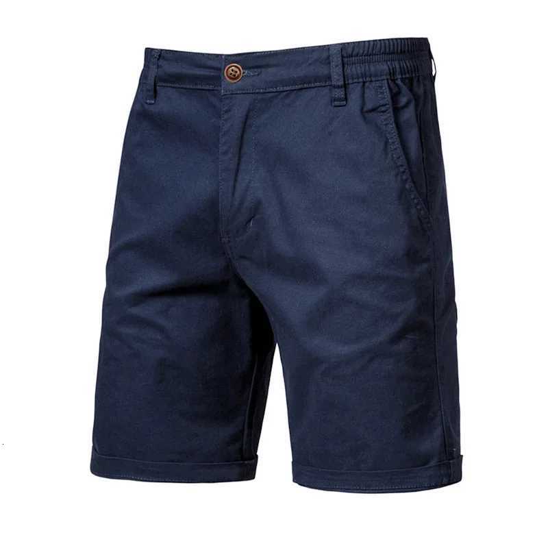 2025 Men Shorts Summer Cotton Middle Waist Male Casual Business Men Shorts Printed Beach Stretch Chino Classic Fit Short Homme XJ250721