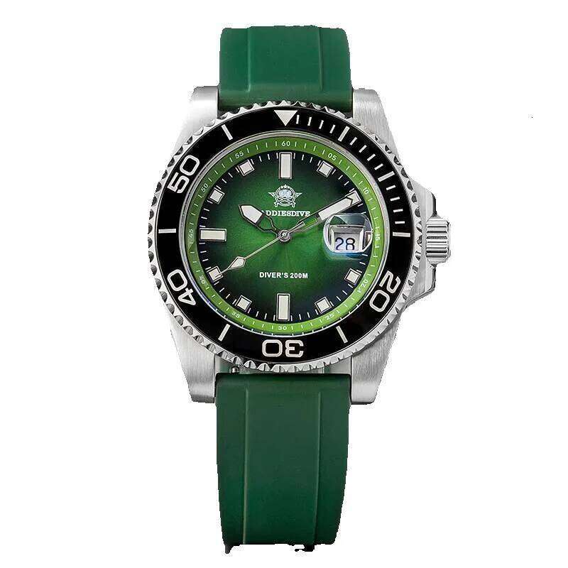 ADDIESDIVE Men New Diving Ceramic Bezel 41Mm Quartz Wristwatch 200M Waterproof Stainless Steel Luminous Dive Watch