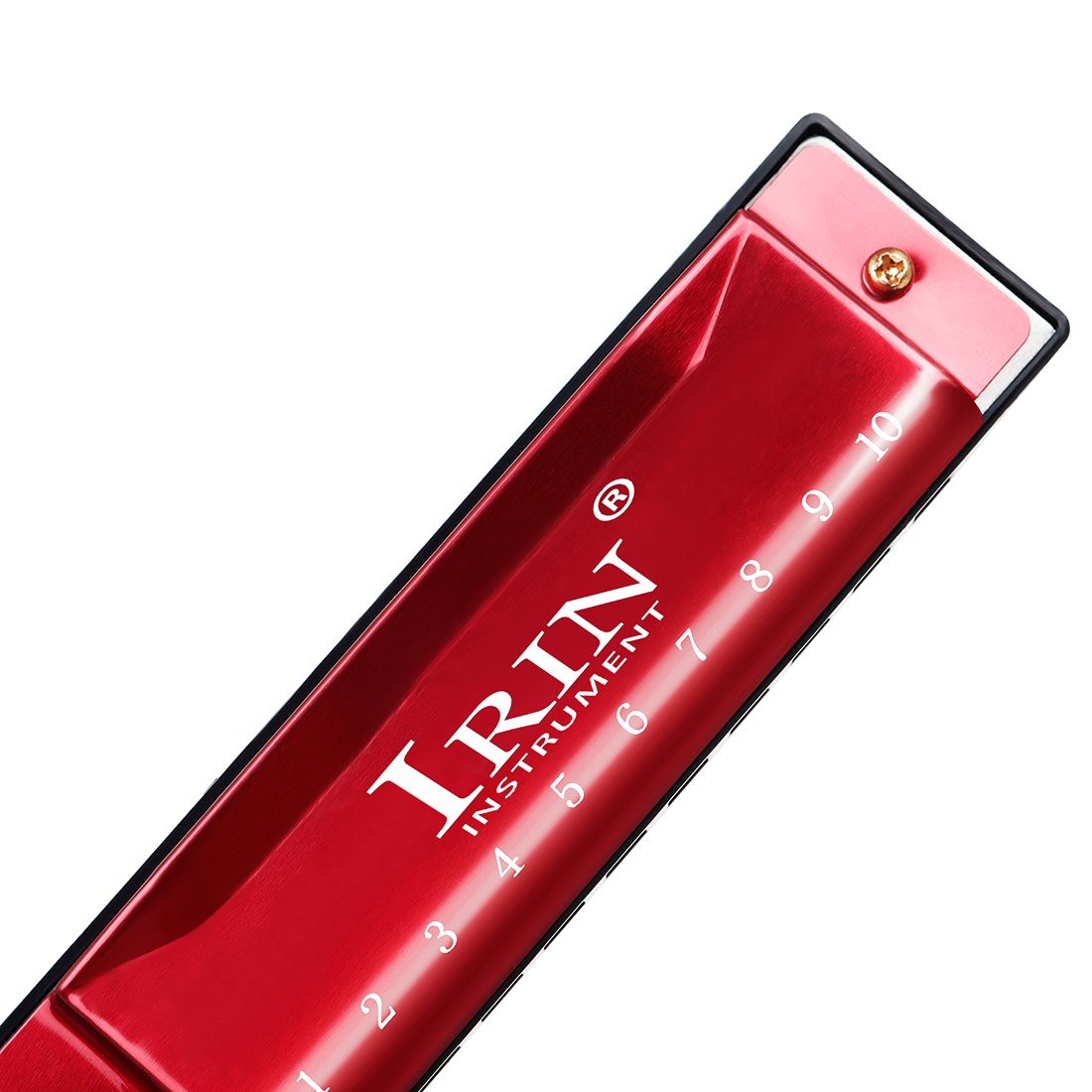 IRIN Wholesale Personalized Color 10 Hole 20 Tone C Blues Professional Children's Toy Mouth Organ Hohner Harmonica Blue/Red