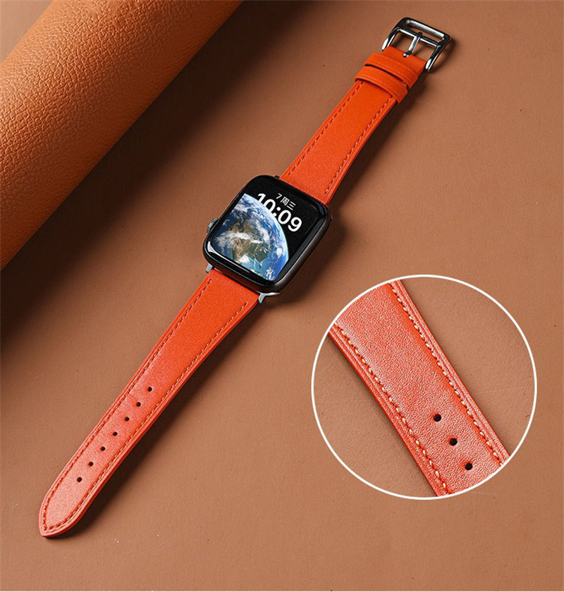 Luxury Leather Watch Bands for apple watch strap 49mm 44mm 45mm 42mm 38mm 40mm 41mm Woman Man bracelet iWatch series 10 9 8 7 6 5 4 3 ultra 2 1 Se Wri