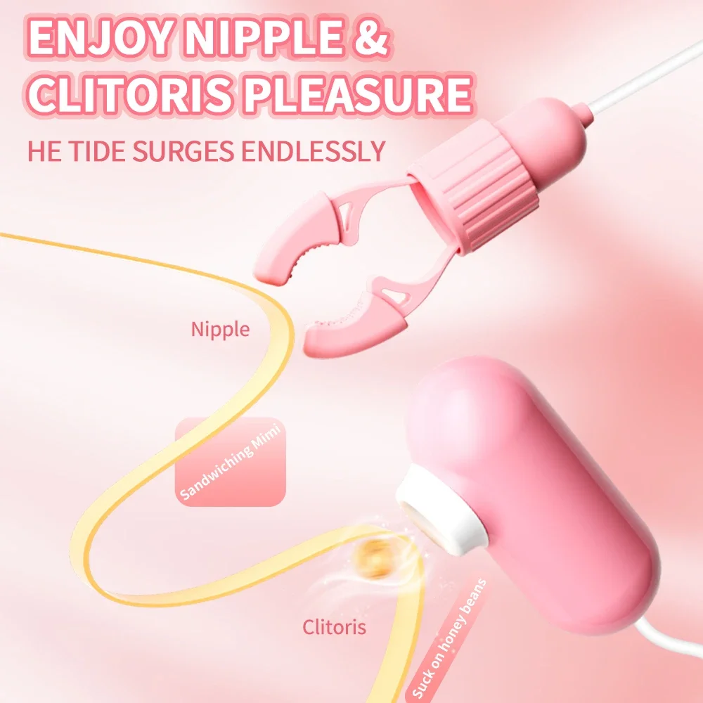 USB Powered Adult Toys Electric Female Masturbator with Nipple and Clitoral Orgasm Device Vibrators USB-2340
