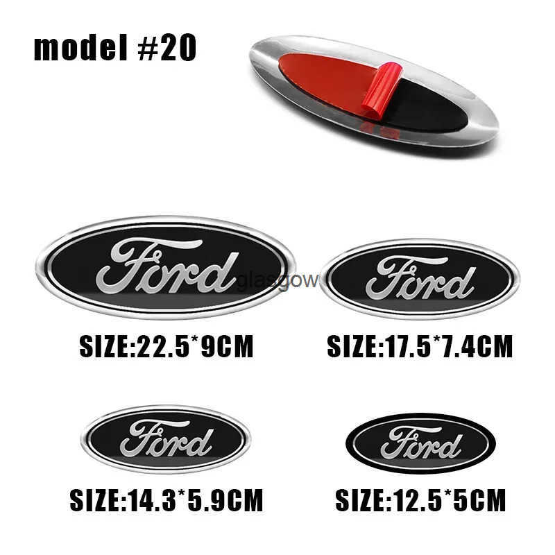 Car Front Hood Emblem Rear Trunk Badge Cover Modification Stickers For Ford Focus Fiesta Mondeo Fusion Escape Shelby Edge Kuga Q250721