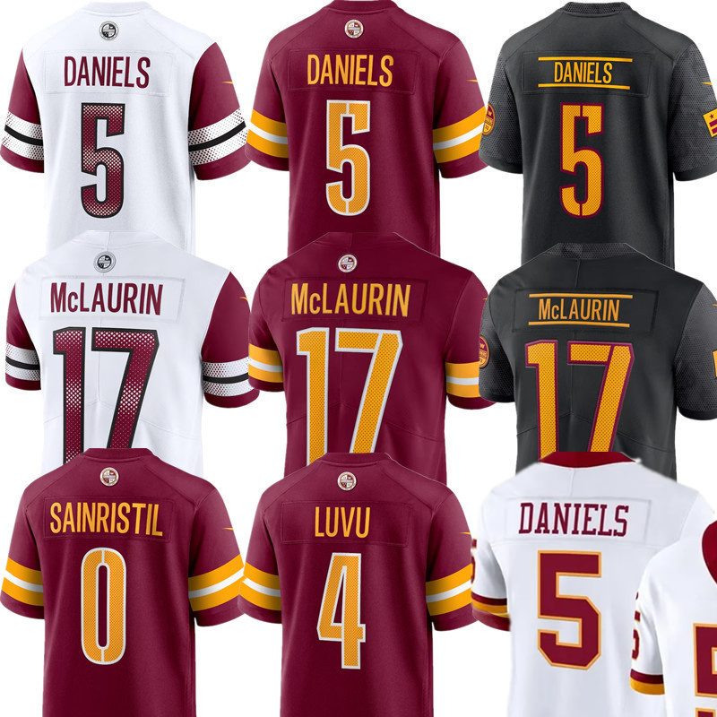 Jayden Daniels Daron Payne Sean Taylor Tress Way Zach Ertz Dorance Armstrong Austin Ekeler Noah Igbinoghene Marcus Mariota Quan Martin commanders Football Jersey
