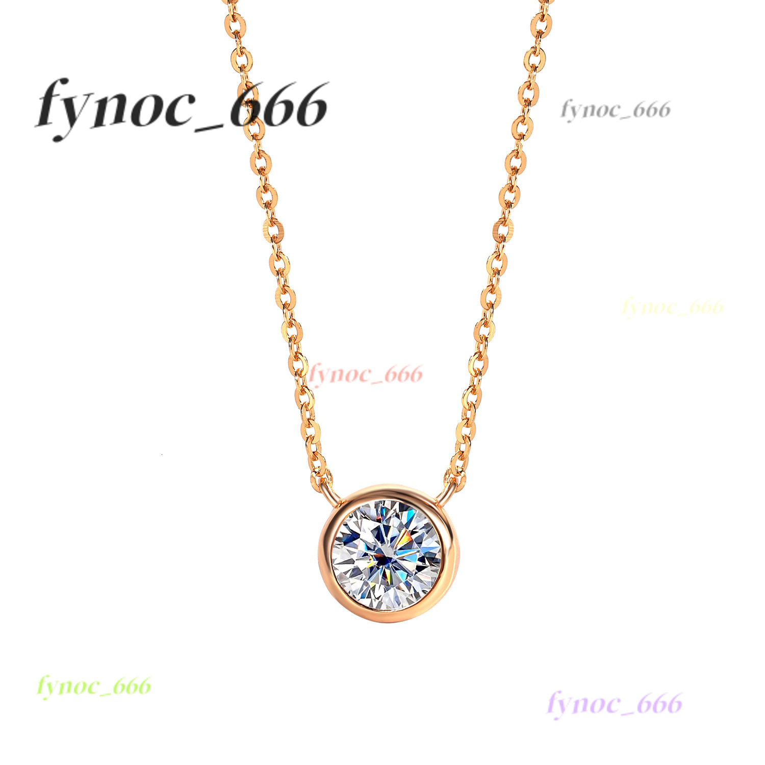 Gold Plated Fashion Collarbone Chain 925 Sterling Silver Moissanite Pendant Necklace Female Jewelry Valentines Day Gift