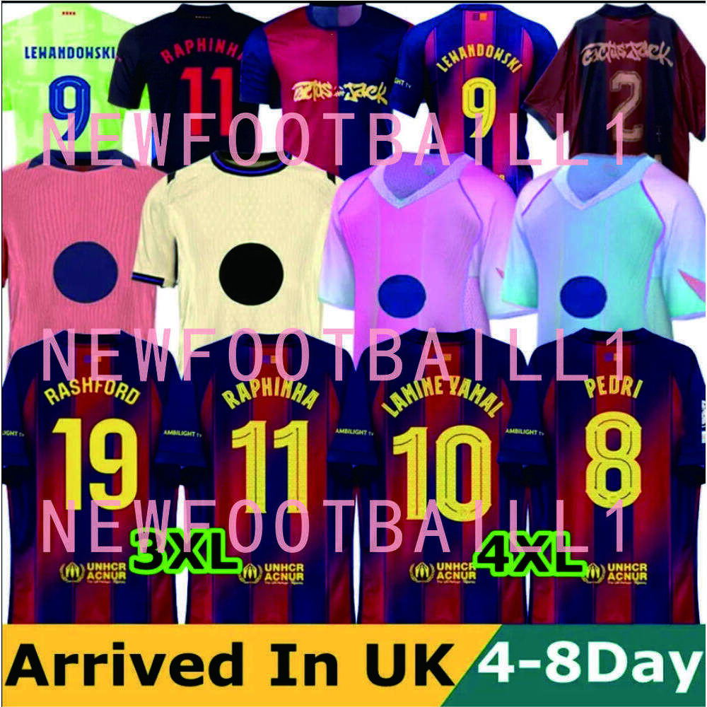 3XL 4XL 25 26 LAMINE YAMAL RAPHINHA Home Away Third soccer jersey Special 2025 2026 camiseta de futbol LEWANDOWSKI PEDRI RASHFORD 19 KOUNDE kids kit football