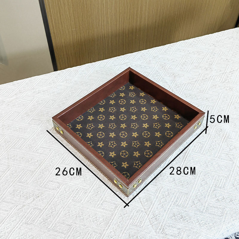Luxury High-End Tea Tray Walnut Wood Jewelry Rectangular Light Wooden Storage Wine Cup Tea Water Cultural Play Tea Tray Serving Tray 250721