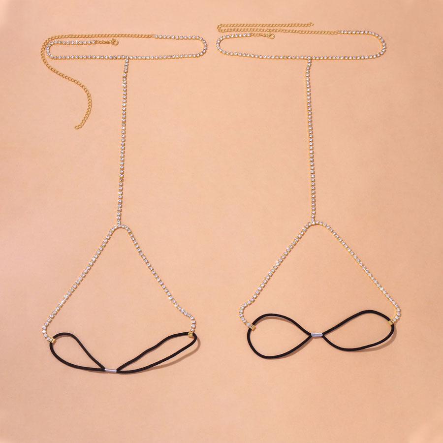 Simple Sexy Iced out VVS Moissanite Bling Bling Leg Chain Double Row Thigh Chain Summer Bikini Body Jewelry