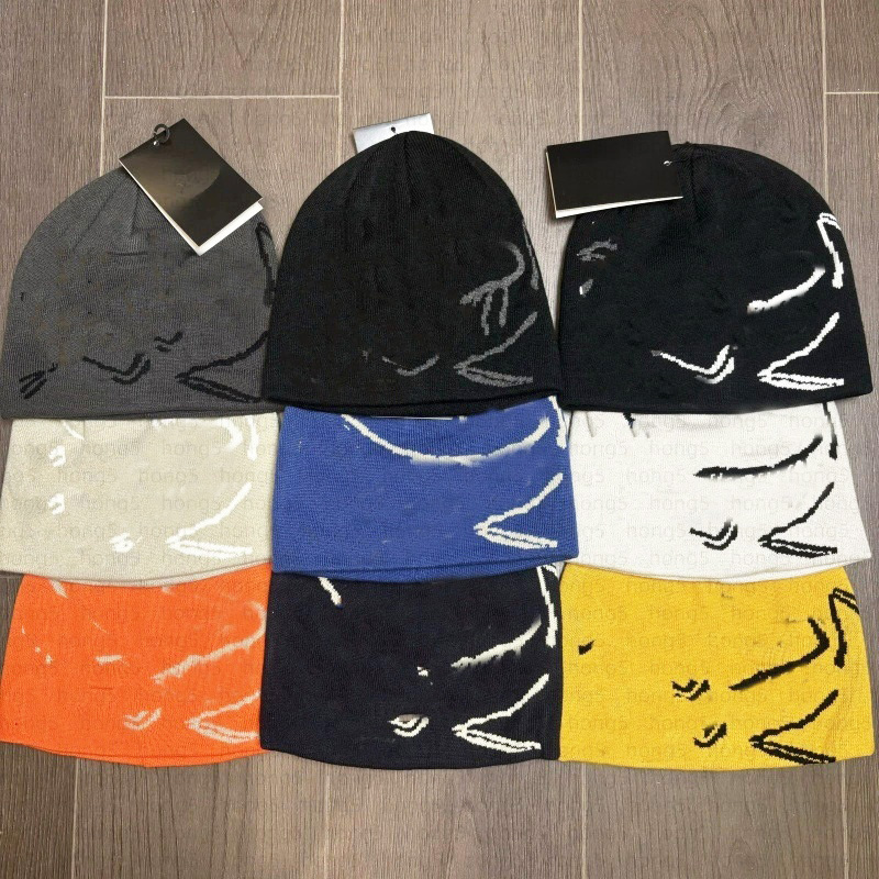 Warm beanie winter designer hats for men knitted bonnet bird vintage fashion womens skull cap climbing sport soft black grey cuffed casual ho01