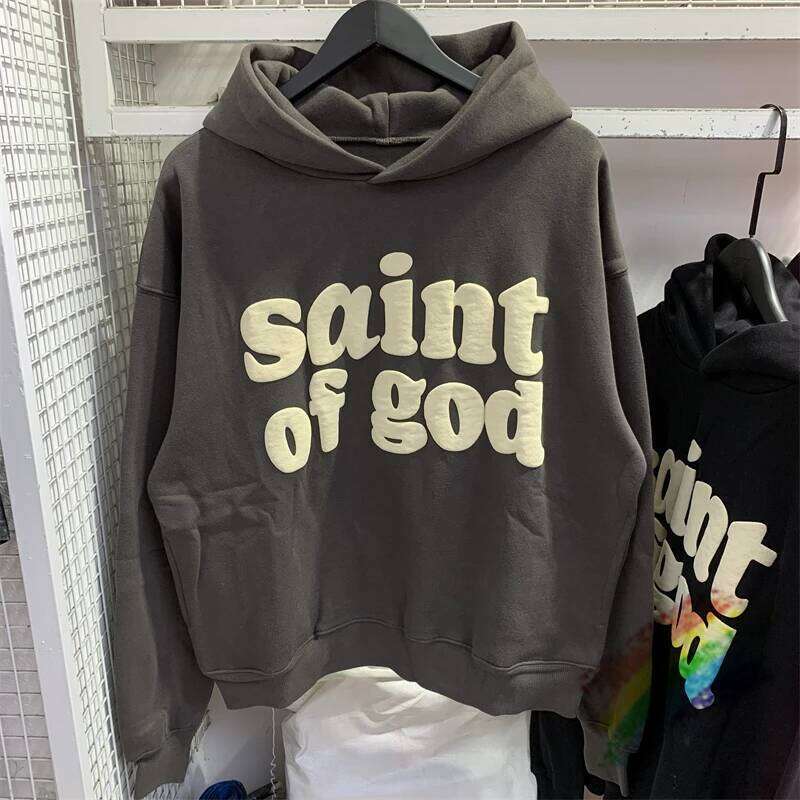 hoodie Vintage CPFM Saint Of God Hoodie Men Women Puff Print Sweatshirts Oversize Pullovers Hooded jacket