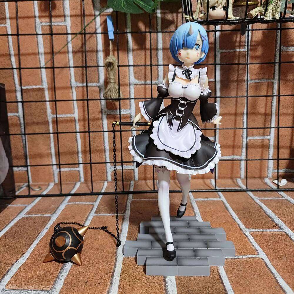 Re Life in a Different World from Zero Rem PVC Action Anime Figure Model Toys Collection Doll Gift