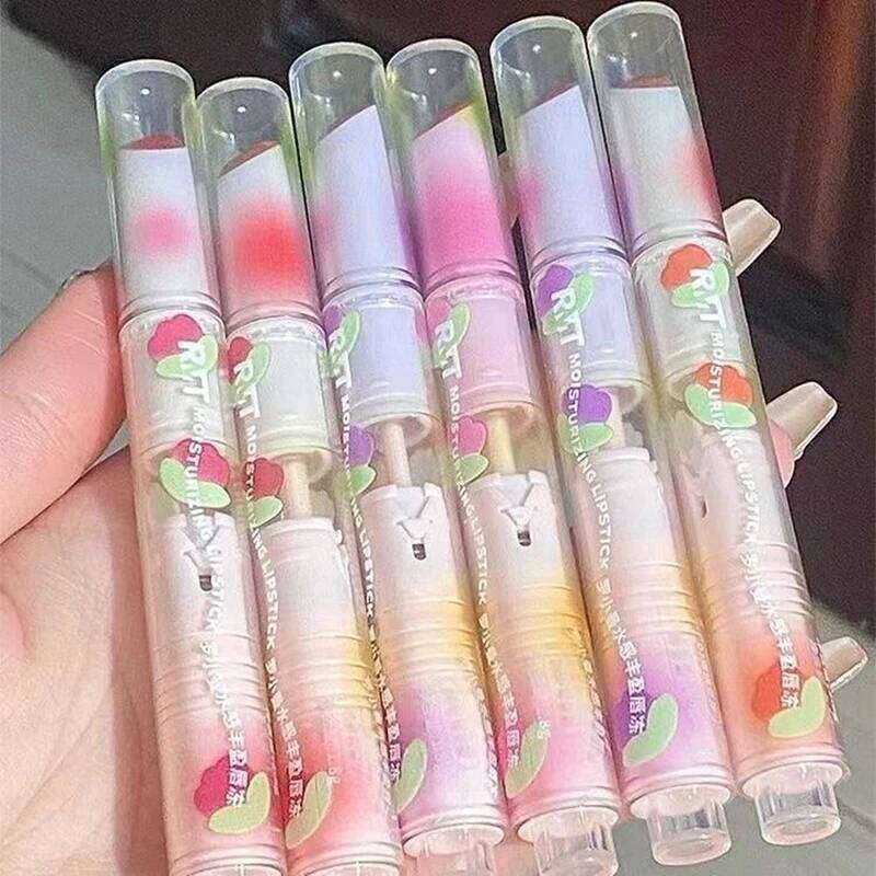 Romanticbeauty Makeup Plumper Jelly Long Lasting Lipstick Solid Gloss Moisturize Lip Glaze X250721 X250721