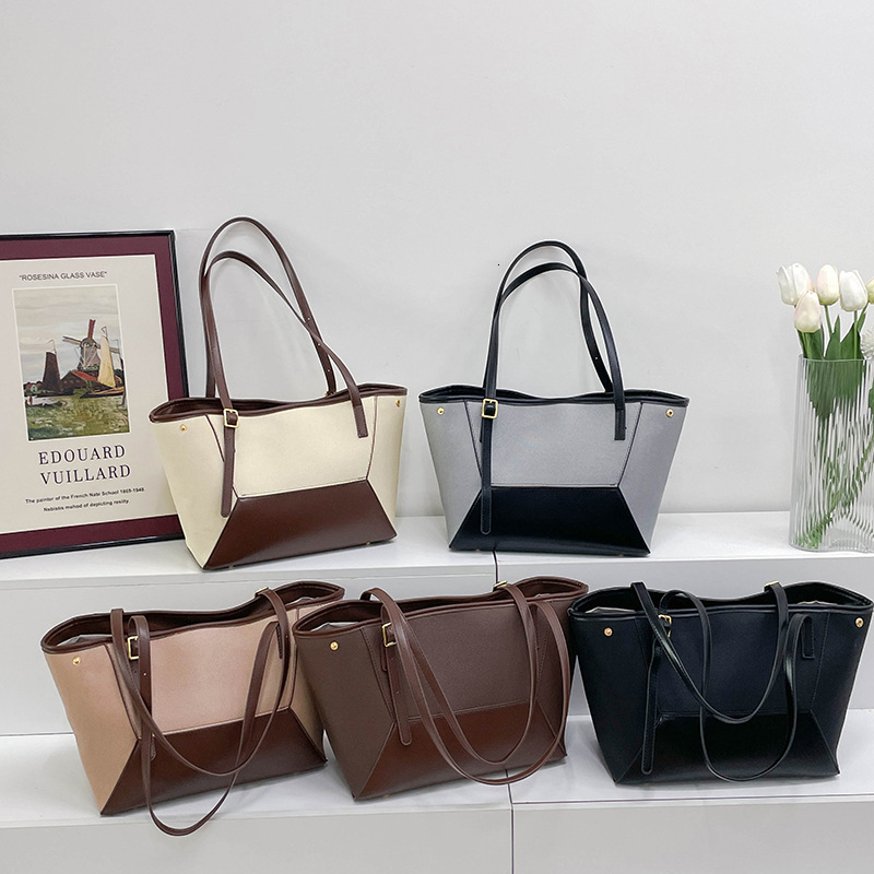 Summer new women's crossbody bag large capacity women's handbag summer color block commuting women's shoulder bag new women's desi