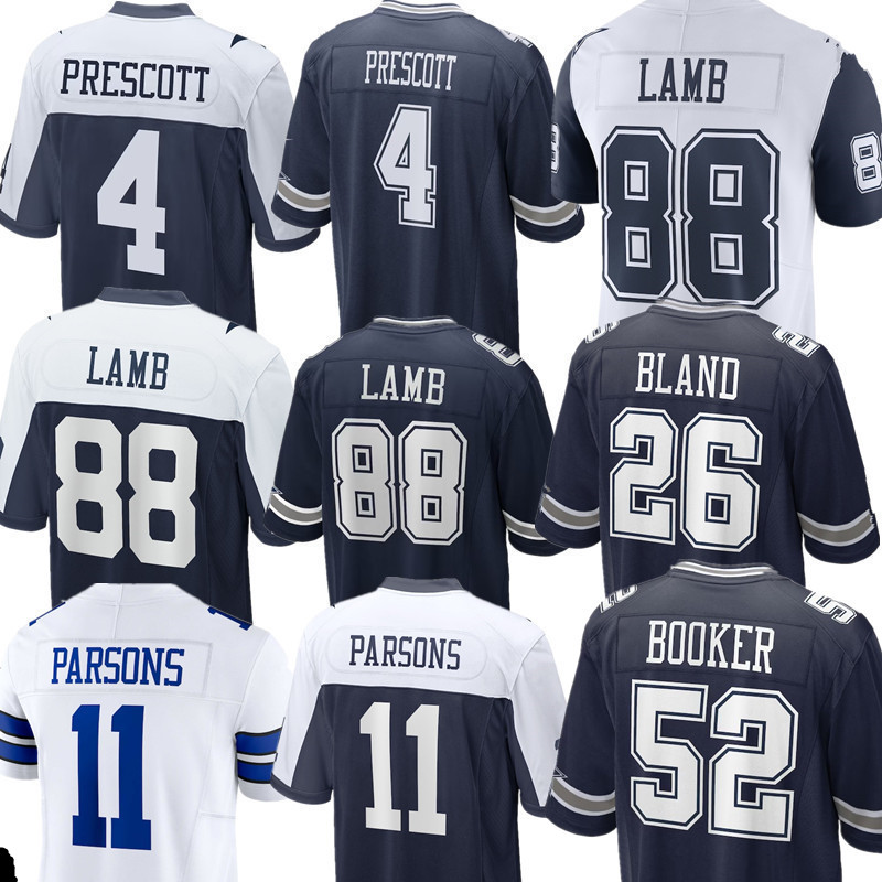 Dak Prescott Ceedee Lamb George Pickens Javonte Williams Jake Ferguson DaRon Bland Emmitt Smith Tyler Booker Trevon Diggs Dante Fowler Jr. Football Jersey