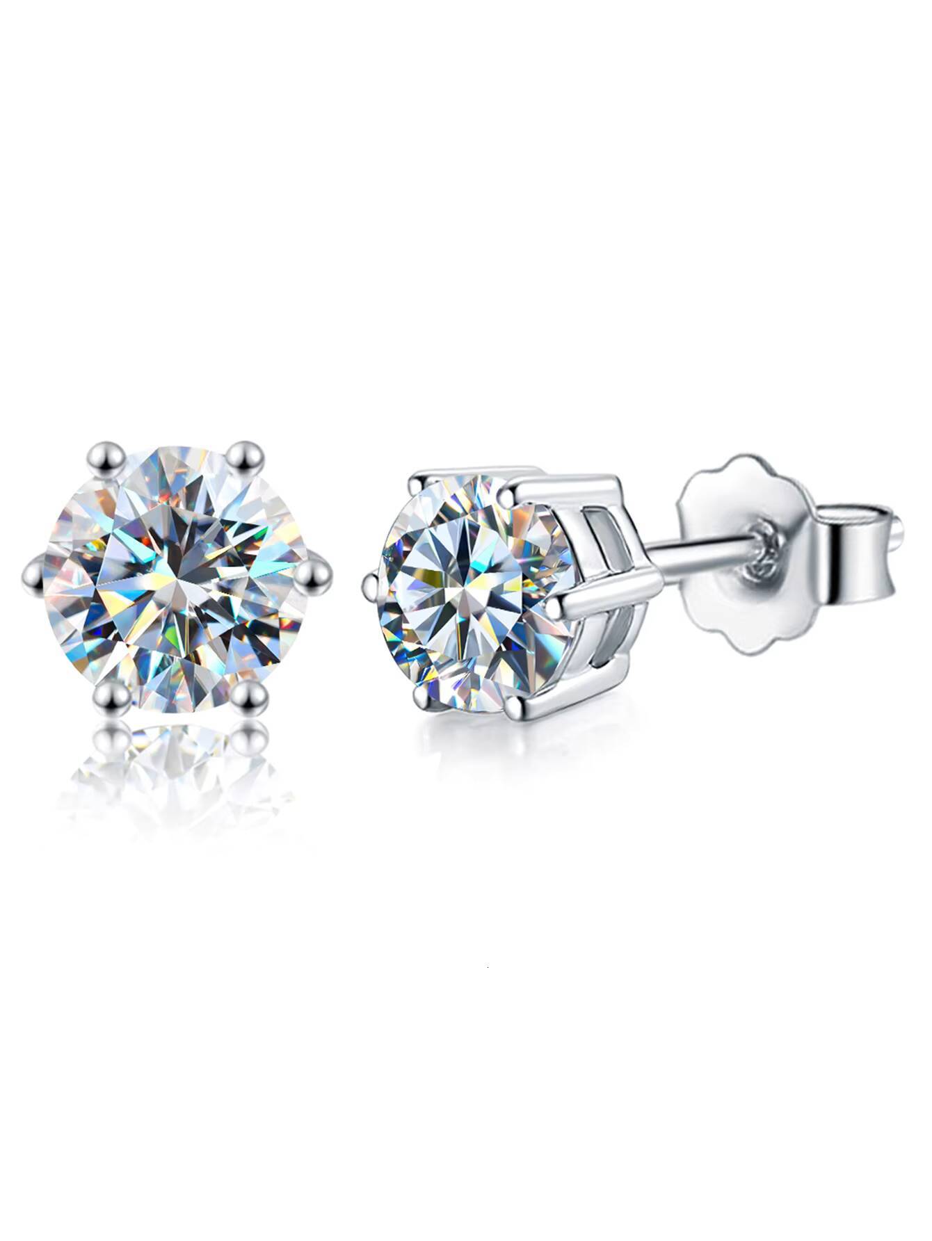 Luxury Designer 1ct Diamond Moissanite Jewelry With Certificate Engagement Wedding Rings Set 925 Sterling Silver for Women