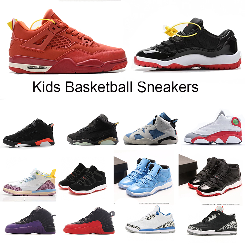 Kids Shoes Designer basktball Shoes Triple Black Little Kids Sneakers Cool Grey brown beige sail Green Toddler trainers Outdoor Sneakers