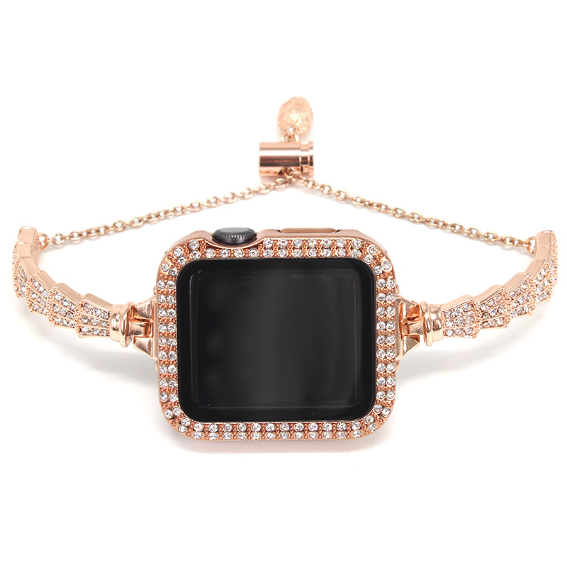 Shell Diamond Straps for Apple Watch Bands 38mm 40mm 41mm 42mm 44mm 45mm 46mm 49mm Smart Strap Bands Bling Diamond Bracelet for iWatch band Series 10 