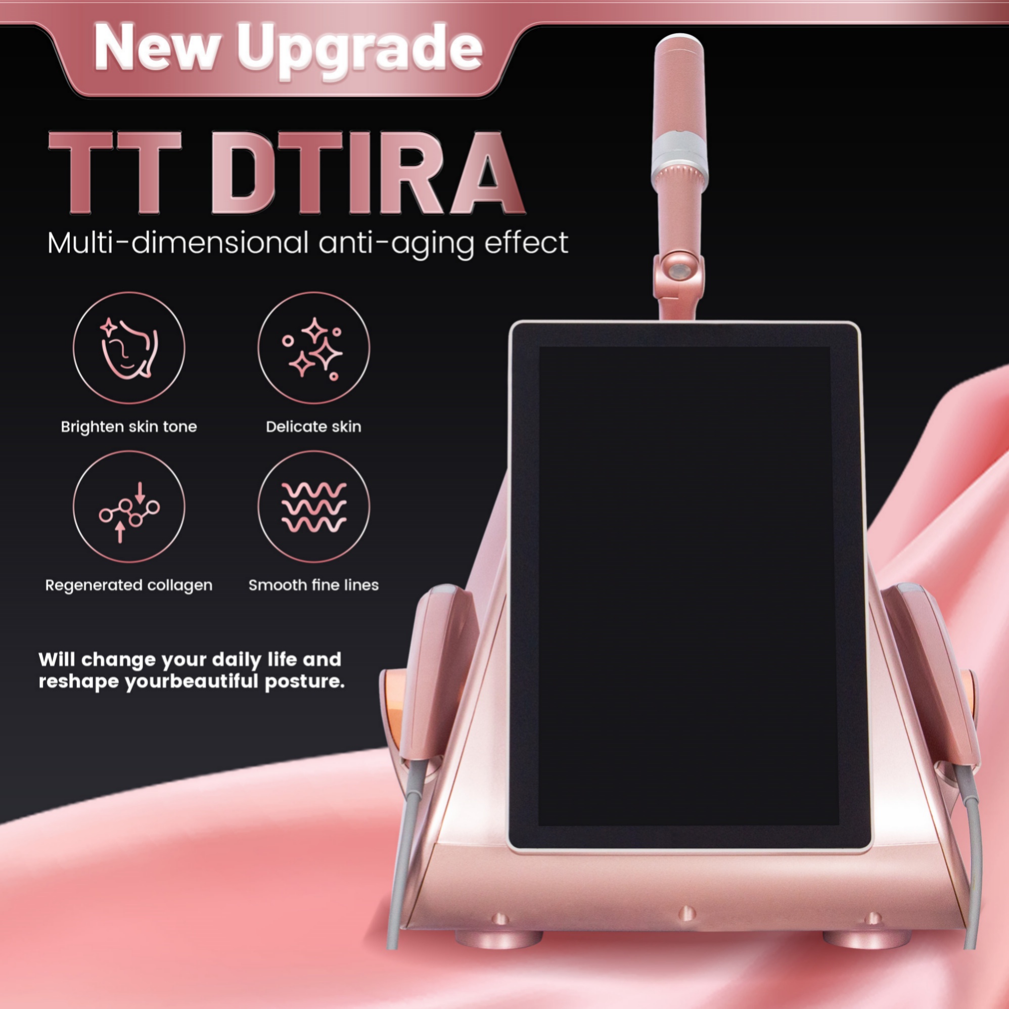Professional Portable 12D "TT Double Lift Facial Pulling Body Lifting Firming Skin Anti Aging Firming Machine
