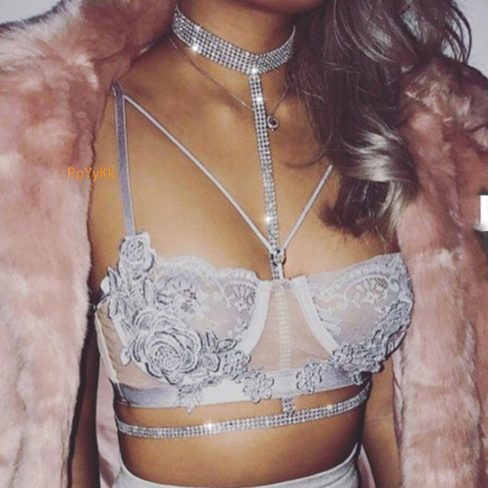 New Arrival Ultra Sexy Bling Bling Chest Chain VVS Moissanite Iced out Bikini Body Chain Exquisite Necklace