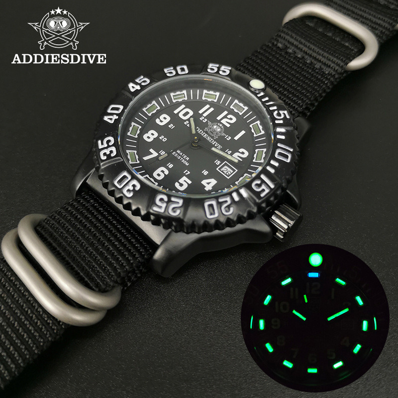Addies Military Watch Special Forces Outdoor Sports Luminous Classic SEAL Army Wristwatch Man Quartz Watches For Men Waterproof