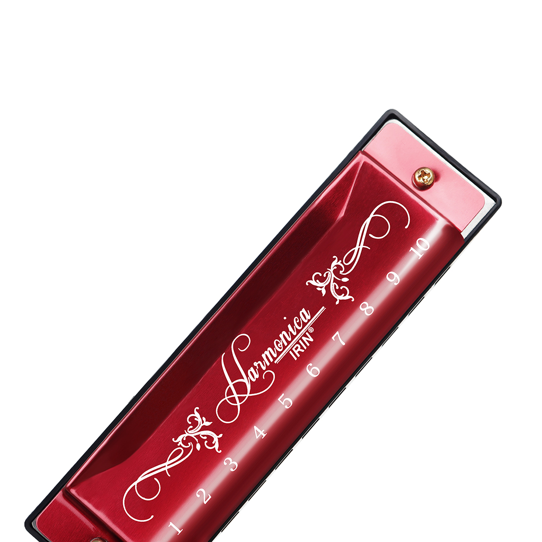 IRIN Wholesale Personalized Color 10 Hole 20 Tone C Blues Professional Children's Toy Mouth Organ Hohner Harmonica Blue/Red