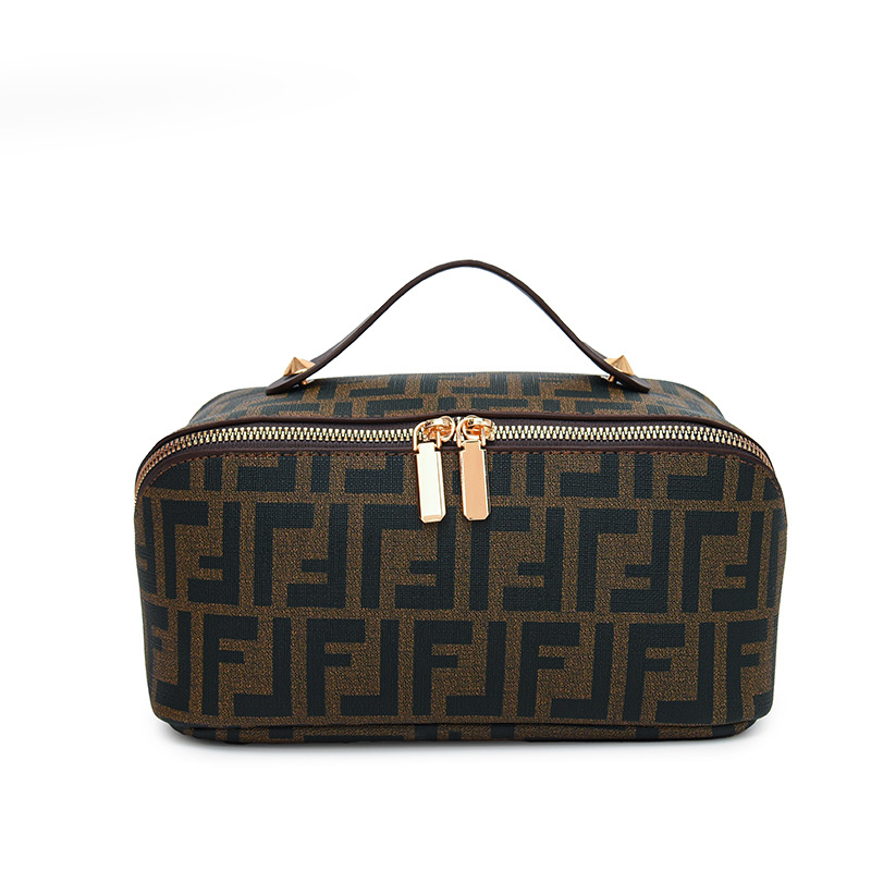 2025 Designer Cosmetic Bag Luxury Monogram Makeup Organizer Bag - Vintage Cosmetic Case with Handles & Water-resistant Lining Free Shipping