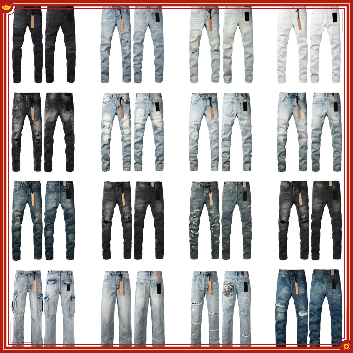 designer jeans ksubi jeans Men's jeans Brand Denim ksubis jeans High quality fashion men jeans designer pant distressed ripped biker size 28-40