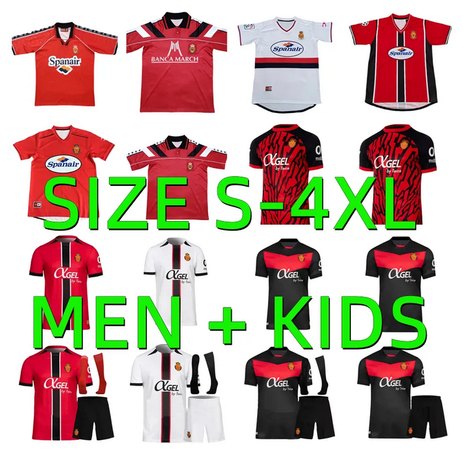 2025 2026 RCD Mallorca Soccer Jerseys 1994 1995 1996 1997 2000 2001 2002 Retro SANCHEZ ABDON A. RAILLO VALJENT MURIQI BABA GRENIER 24 25 26 Mens kids kits Football Shirt