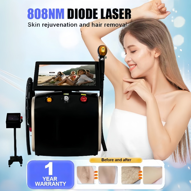 NEW 2 in 1 Picosecond Yag Laser Machine Pico Laser Tattoo Removal Machine Ice Titanium Diode Laser 808nm Hair Removal Machine 3 wavelength