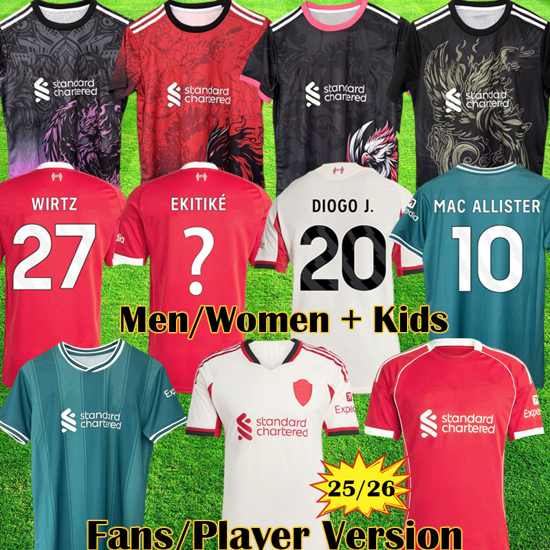 3XL 4XL 25 26 ALLISTER WIRTZ soccer jerseys EKITIKE FRIMPONG SZOBOSZLAI GAKPO DARWIN kits 2025 2026 Mohamed Luis DIaz football shirts men kids uniform A.BECKER Kit 999