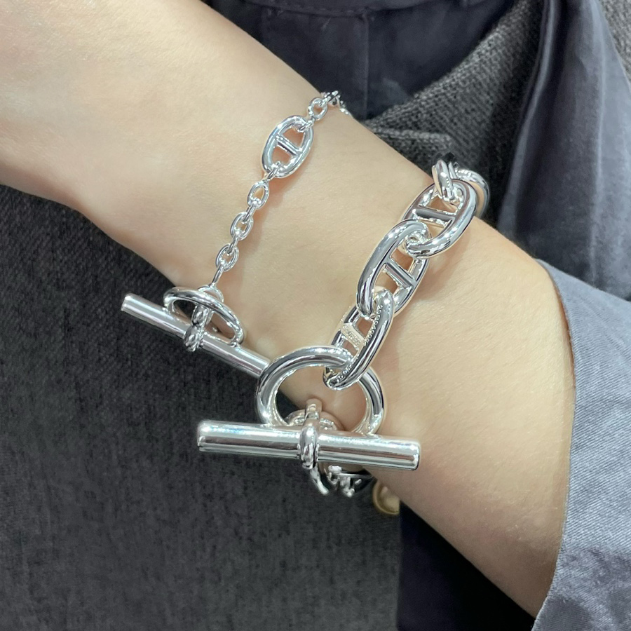 Bracciale Adita Chaine Per Donna Designer Coppia Per Man Silver Classic Style V…