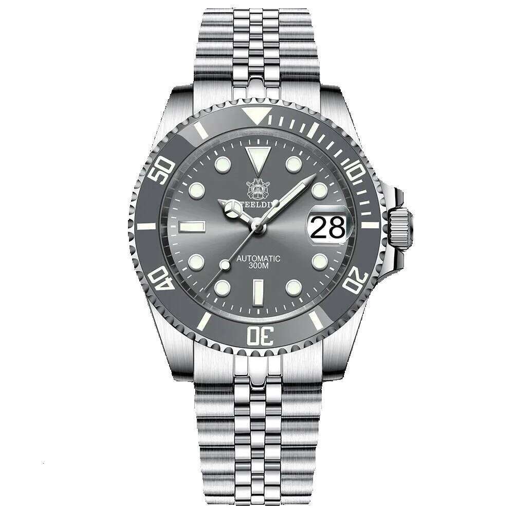 STEELDIVE Sd1953 Water Ghost Ceramic Bezel Sapphire Mirror Swiss Luminous Nh35 Movement Dive 30Bar Waterproof Mechanical Watch