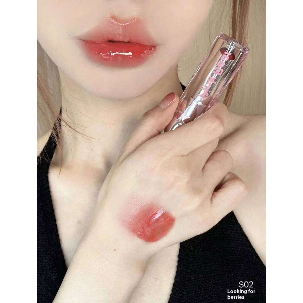 Pink Bear Water Solid Lipgloss Moisturizing Mirror Lip Glaze LipSugar Lipstick Light Sensation Beauty Makeup X250721 X250721 X250721
